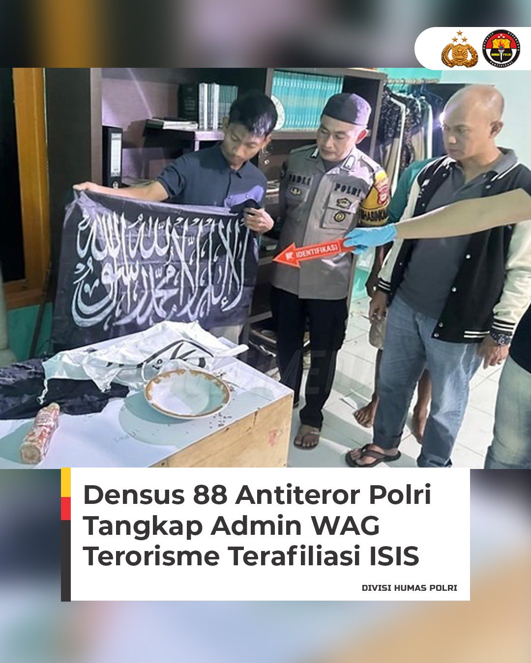 Tim Densus 88 Tangkap Terduga Teroris Di Gowa