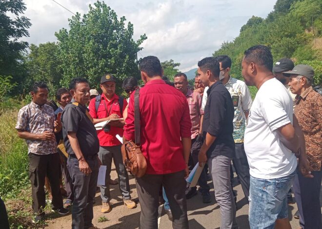 Tinjau Batas Lokasi Tanah Sangketa Meting Doeng, Pengacara Randy Domaking Optimis Sanggup Tampilkan Pembuktian – REINHA.com