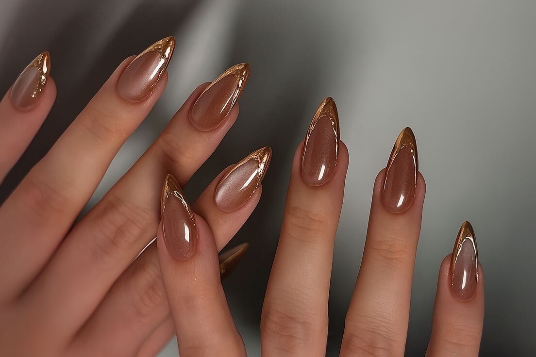 Copper Nails Jadi Tren Nail Art Terbaru, Aksesoris Elegan dan Mewah Jadi Semakin Terlihat Cantik